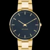 ARNE JACOBSEN CITYHALL UR FORGYLDT OXFORD BLUE 34MM -53207-1629