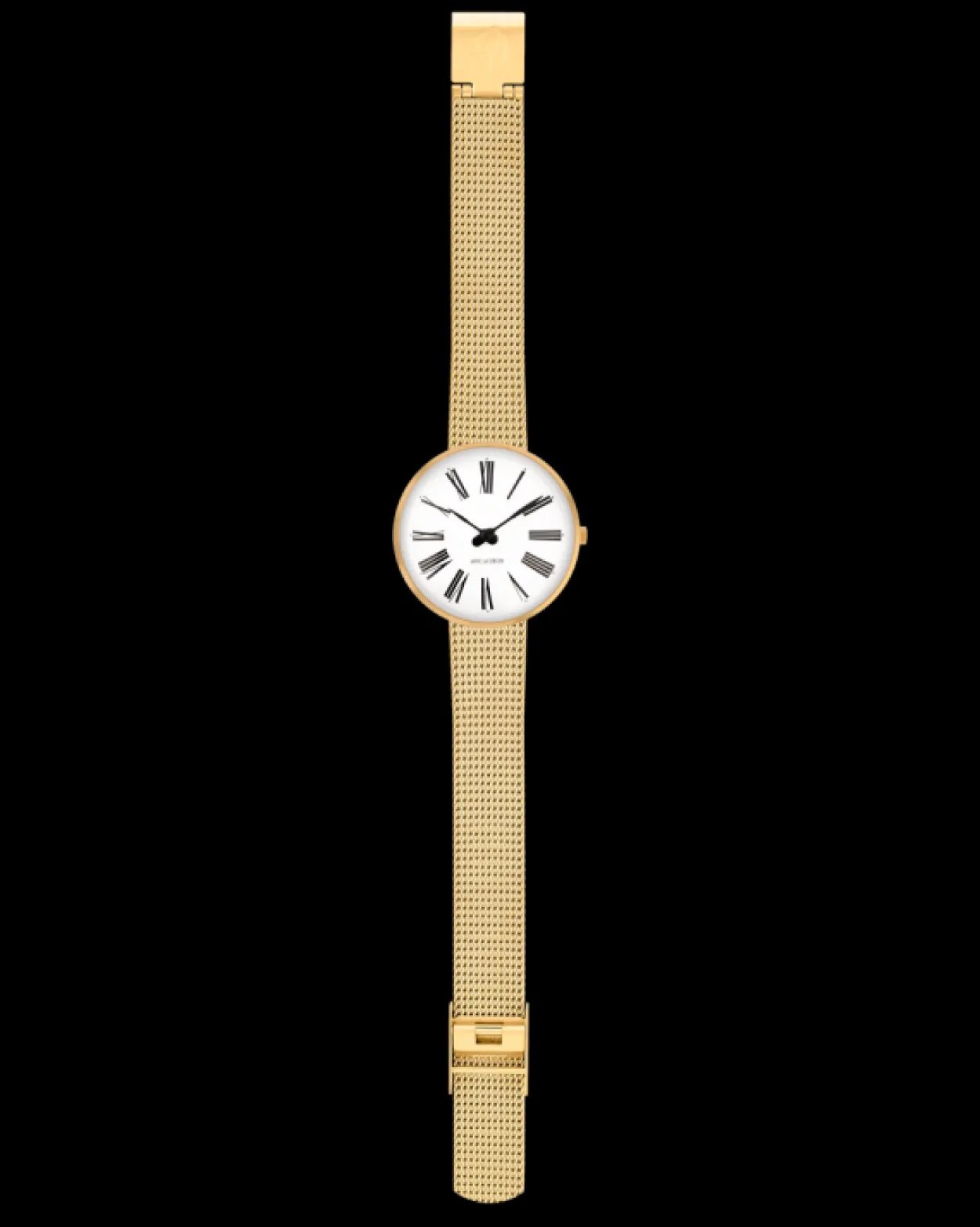 ARNE JACOBSEN ROMAN DAMEUR STÅL GULDDOUBLE 30MM - 53313-1409