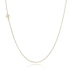 BNH ANKER FACET HALSKÆDE 8 KARAT GULD 1,3 MM BREED 50 CM - A804050F