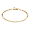 BNH ARMBÅND ANKER FACET 8 KARAT GULD 2,8 MM BRED 21 CM - A811021C
