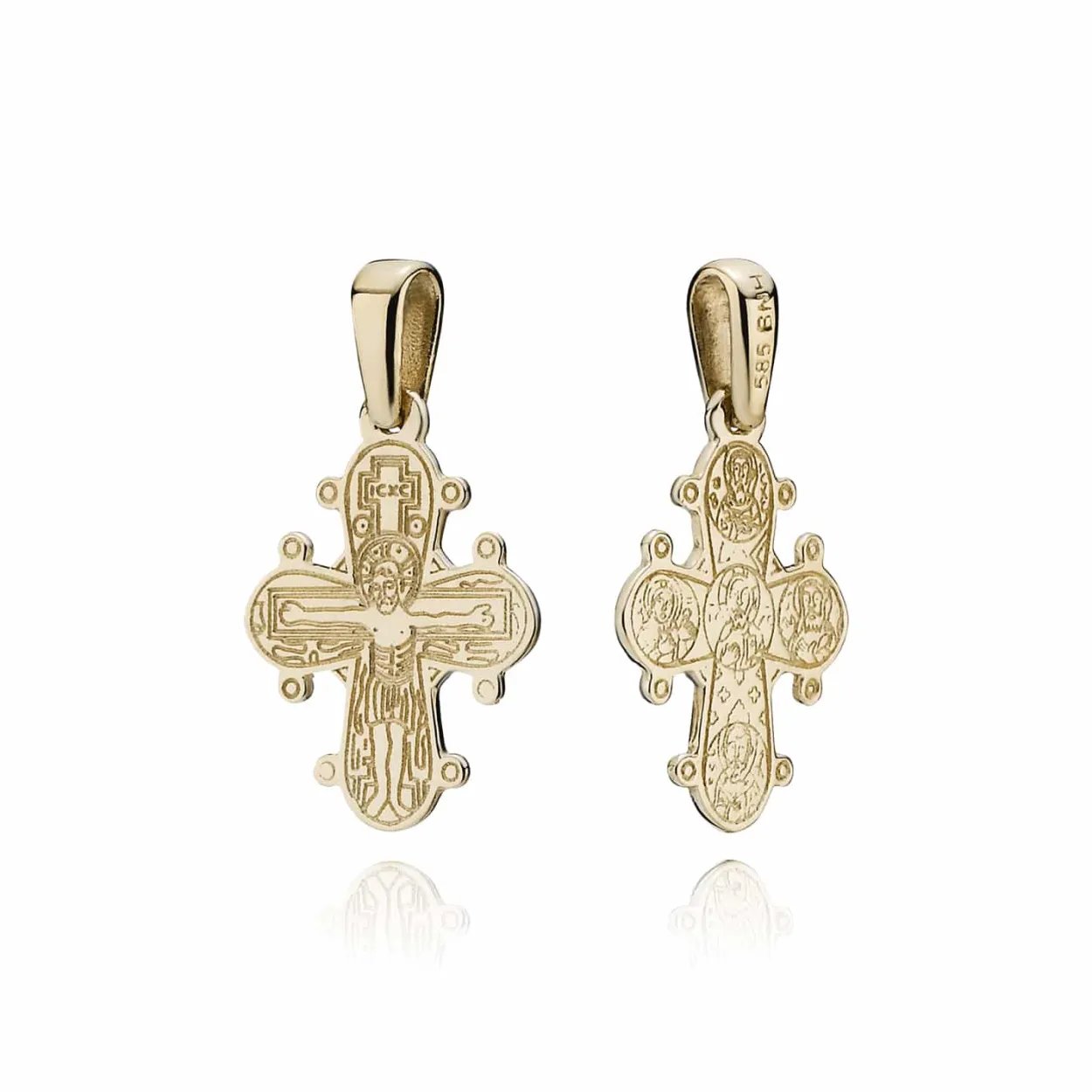 BNH DAGMARKORS DE FEM 14 KARAT GULD 15X13 MM - DK1415DE5