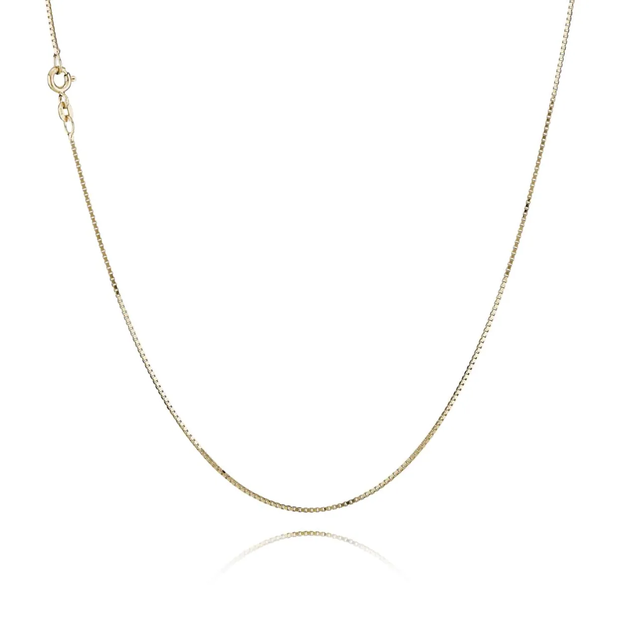 BNH HALSKÆDE 8 KARAT GULD VENEZIA 1,3 MM BRED 36 CM LANG - V813036F