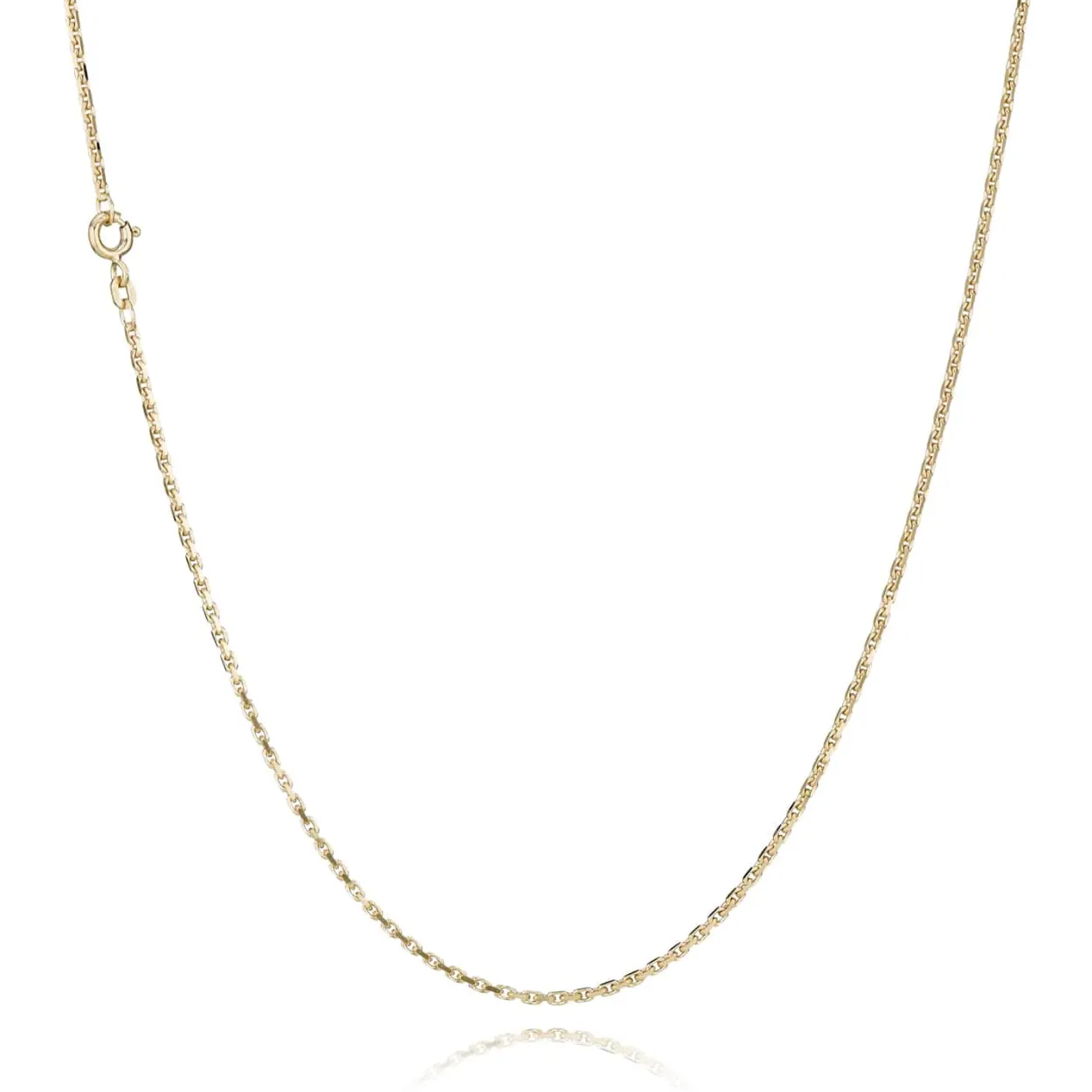 BNH HALSKÆDE ANKER FACET I 14 KARAT GULD 60 CM - A1405060F
