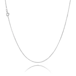 BNH HALSKÆDE SØLV ANKER FACET 1,3 MM BRED OG 45 CM LANG - SA04045F