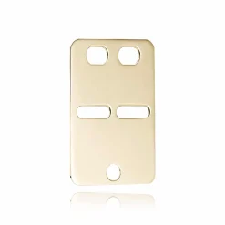 BNH ID PLADE STOR 14 KARAT GULD 34X22 MM - ID14050S