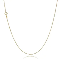 BNH RUND HALSKÆDE RUND ANKER 8 KARAT GULD 0,30 TRÅD 45 CM - AR803045F