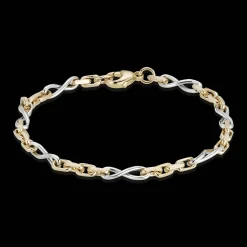 BNH SLØJFE ARMBÅND 14 KARAT GULD OG HVIDGULD - AS1411018RHC