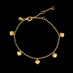 BYBIEHL ARMBÅND JUST LOVE SØLV FORGYLDT - 2-4503-GP