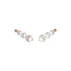 BYBIEHL AURA EARCLIMBERS SMALL SØLV FORGYLDT - 4-3901WP-GP