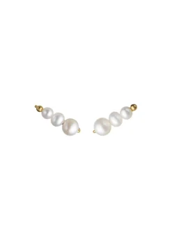 BYBIEHL AURA EARCLIMBERS SMALL SØLV FORGYLDT - 4-3901WP-GP