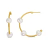 BYBIEHL EMILY ØRERINGE HOOPS FORGYLDT - 4-4704WP-GP