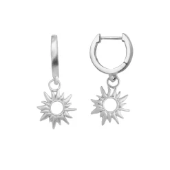 BYBIEHL SUN WILD HOOPS SØLV ØRERINGE - 4-4801-R