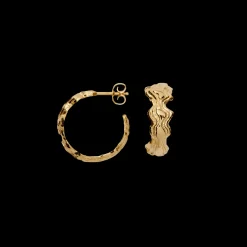 CAMILLE BRINCH BLURRY LAYERS HOOPS FORGYLDT SØLV - BLAHO-FG