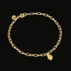 CAMILLE BRINCH BLUSH CRUSH ARMBÅND FORGYLDT SØLV 17 CM - BCRB-FG-17