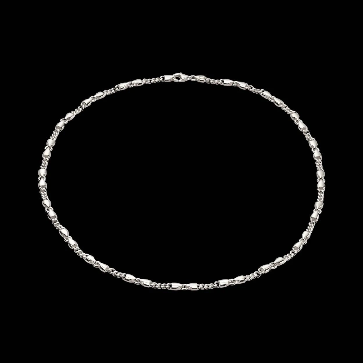 CAMILLE BRINCH CHOKER CB LILLE SØLV HALSKÆDE PÅ 45 CM - LCBC-45