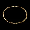 CAMILLE BRINCH CHOKER MELLEMSTOR HALSKÆDE I FORGYLDT SØLV 45 CM - MCBC-FG-45