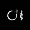 CAMILLE BRINCH CONTRAST FUSION HOOPS ØRERINGE SØLV - COFH