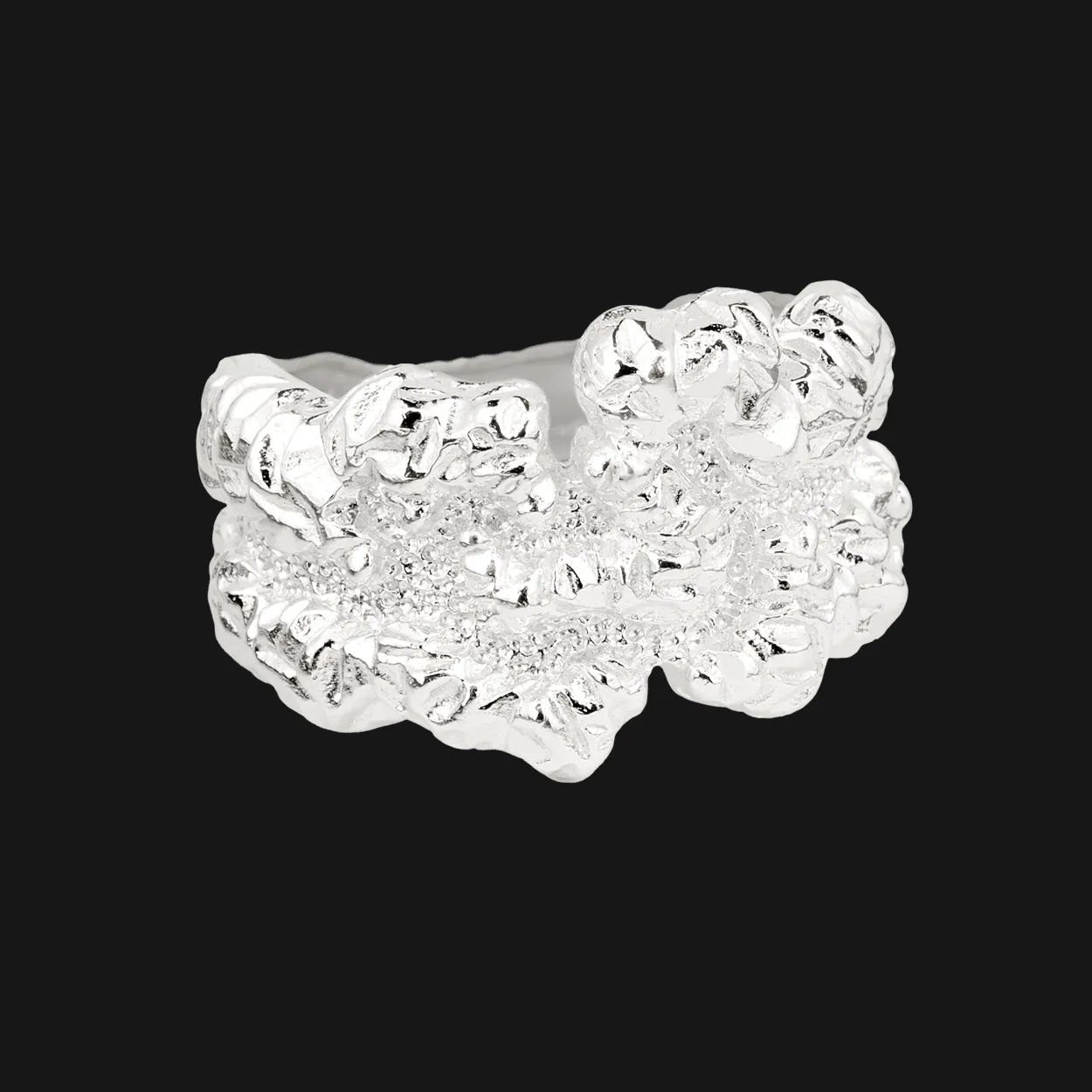 CAMILLE BRINCH LEVITATE CRUSH EVEN BIGGER RING SØLV - EBLCRR