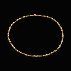 CAMILLE BRINCH LILLE CB CHOKER HALSKÆDE FORGYLDT SØLV 45 CM - LCBC-FG-45