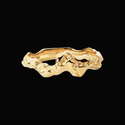 CAMILLE BRINCH LILLE FUSION CONTRAST RING FORGYLDT SØLV - SFCOR-FG
