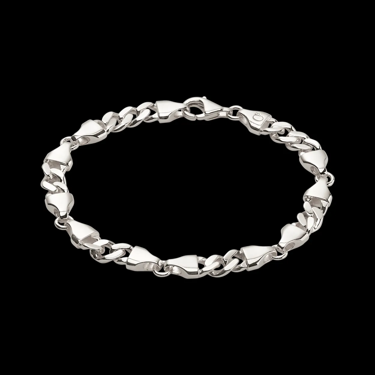 CAMILLE BRINCH MEDIUM CB ARMBÅND I SØLV 18 CM - MCBA-18