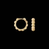 CAMILLE BRINCH MEDIUM DOTS HOOPS I FORGYLDT SØLV - MDH-FG