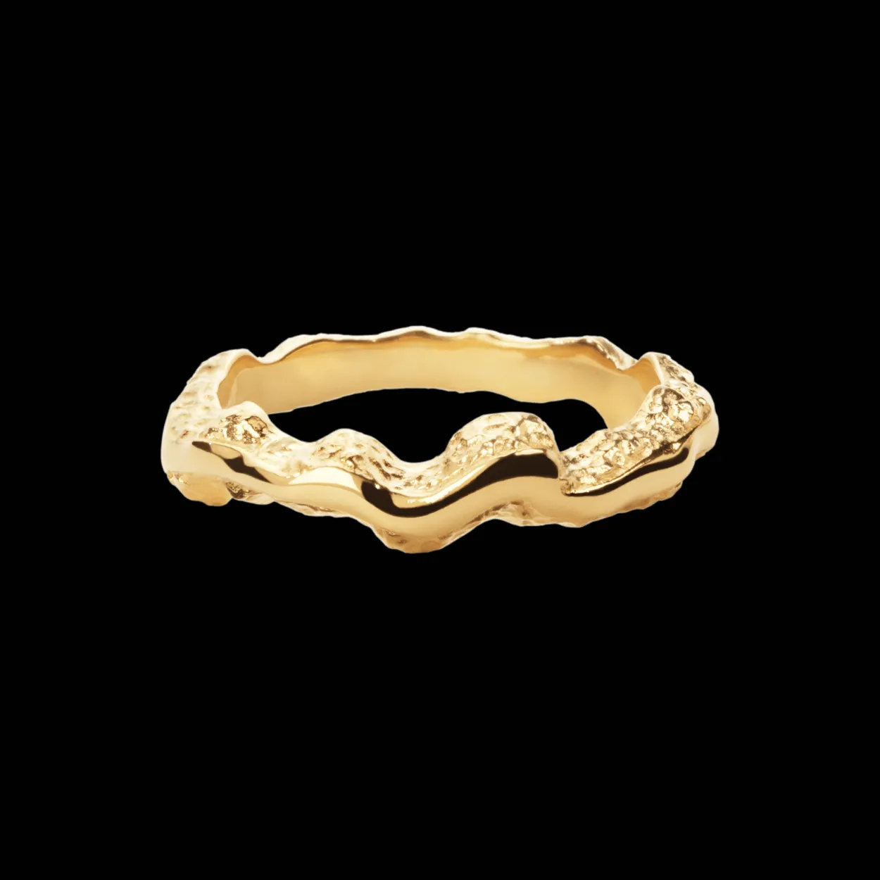 CAMILLE BRINCH SHINY SPARKLE FORGYLDT SØLV RING - SSPR-FG