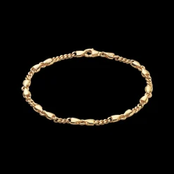 CAMILLE BRINCH SMALL CB ARMBÅND FORGYLDT SØLV 17 CM - LCBA-FG-17