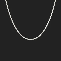 CAMILLE BRINCH SMALL ESSENTIA SNAKE HALSKÆDE I SØLV 40 CM - SESN-40