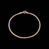CAMILLE BRINCH SMALL ESSENTIA SNAKE ARMBÅND FORGYLDT SØLV - SESB-FG-18