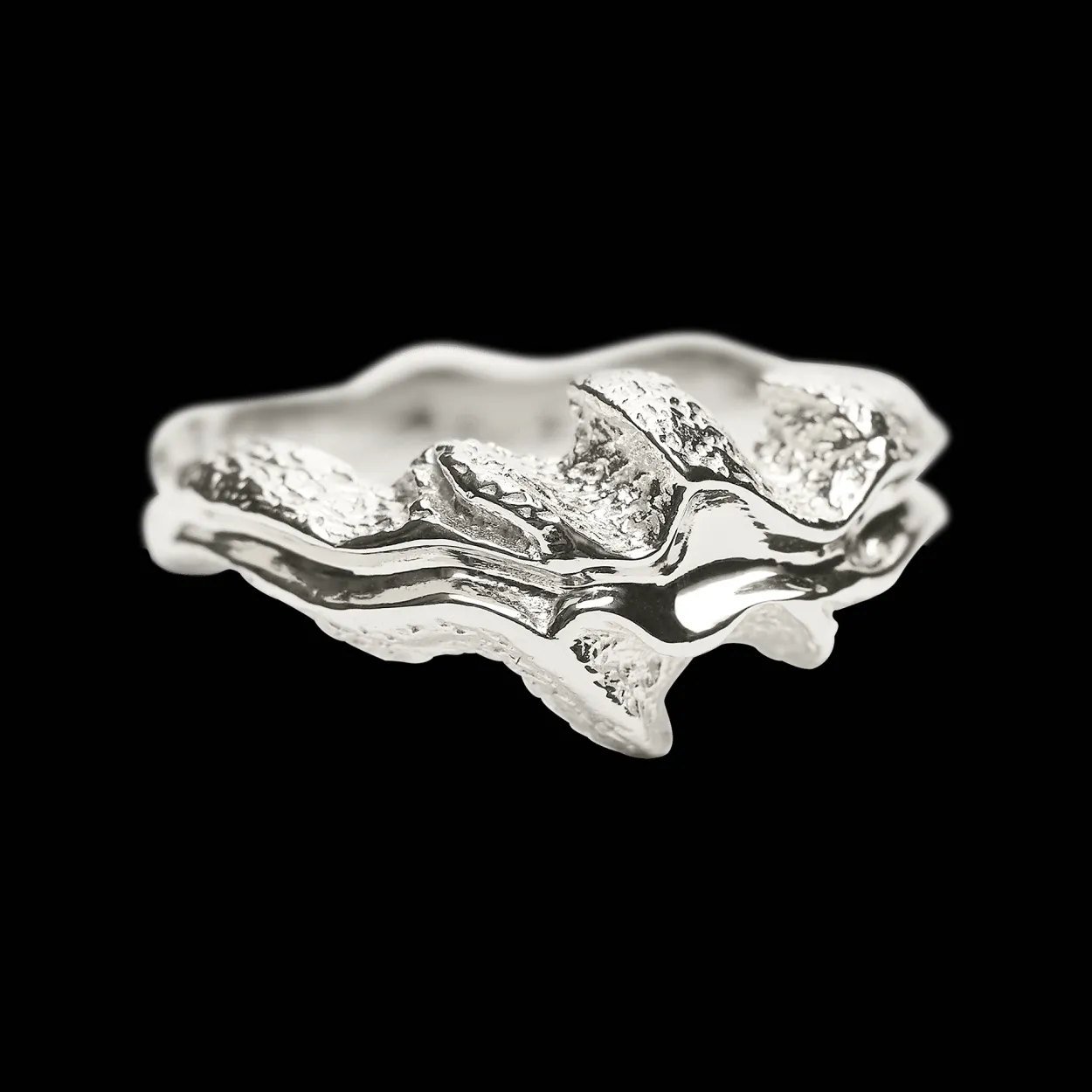 CAMILLE BRINCH SMALL INFINITY FLAMES RING I SØLV - SIFLH