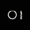 CAMILLE BRINCH SMALL SHINY SPARKLY HOOPS ØRERINGE I SØLV - SSSPH