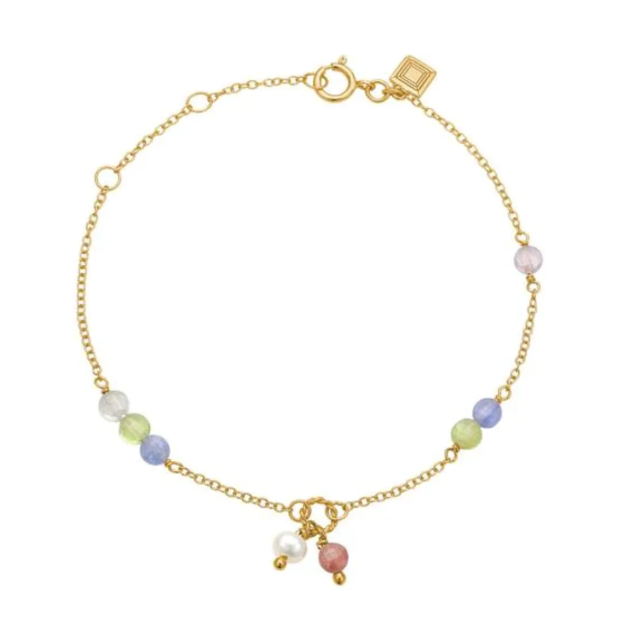 CARRÉ GEM CANDY AMRBÅND SØLV FORGYLDT - FB 4364 LBBIPSTZPE16+1,5+1,5CM