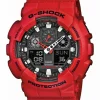 CASIO G-SHOCK RØD - GA-100B-4AER