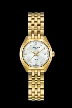 CERTINA DS 2 DAME GULD MED DIAMANTER - C0492103311600