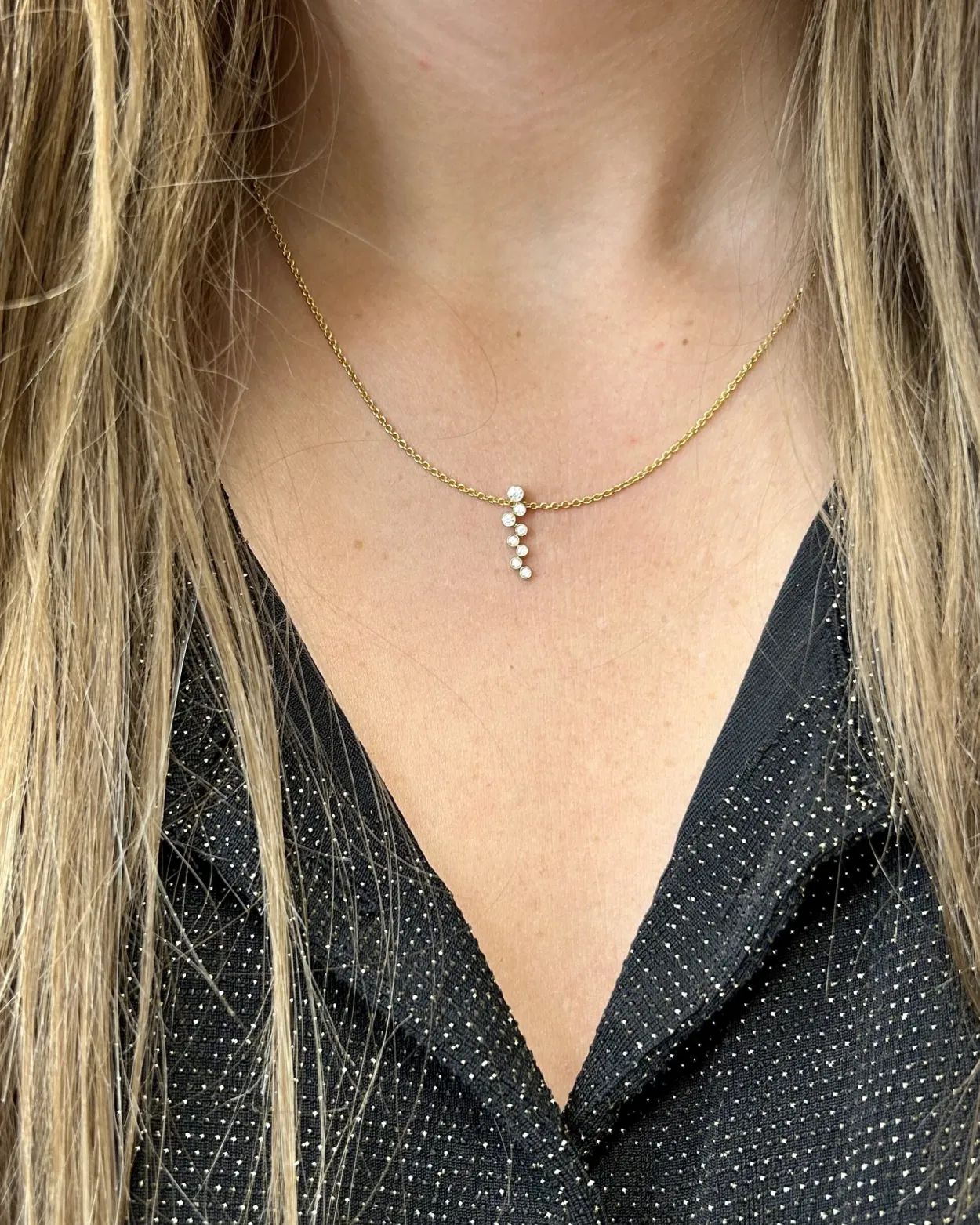 CHRISTOFFERSEN JEWELLERY VEDHÆNG 8 KARAT GULD MED ZIRKONIA - 4071256-3