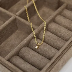 CHRISTOFFERSEN JEWELLERY EVA VEDHÆNG 14 KARAT GULD MED BRILLANT 0,03 CARAT – 4000163