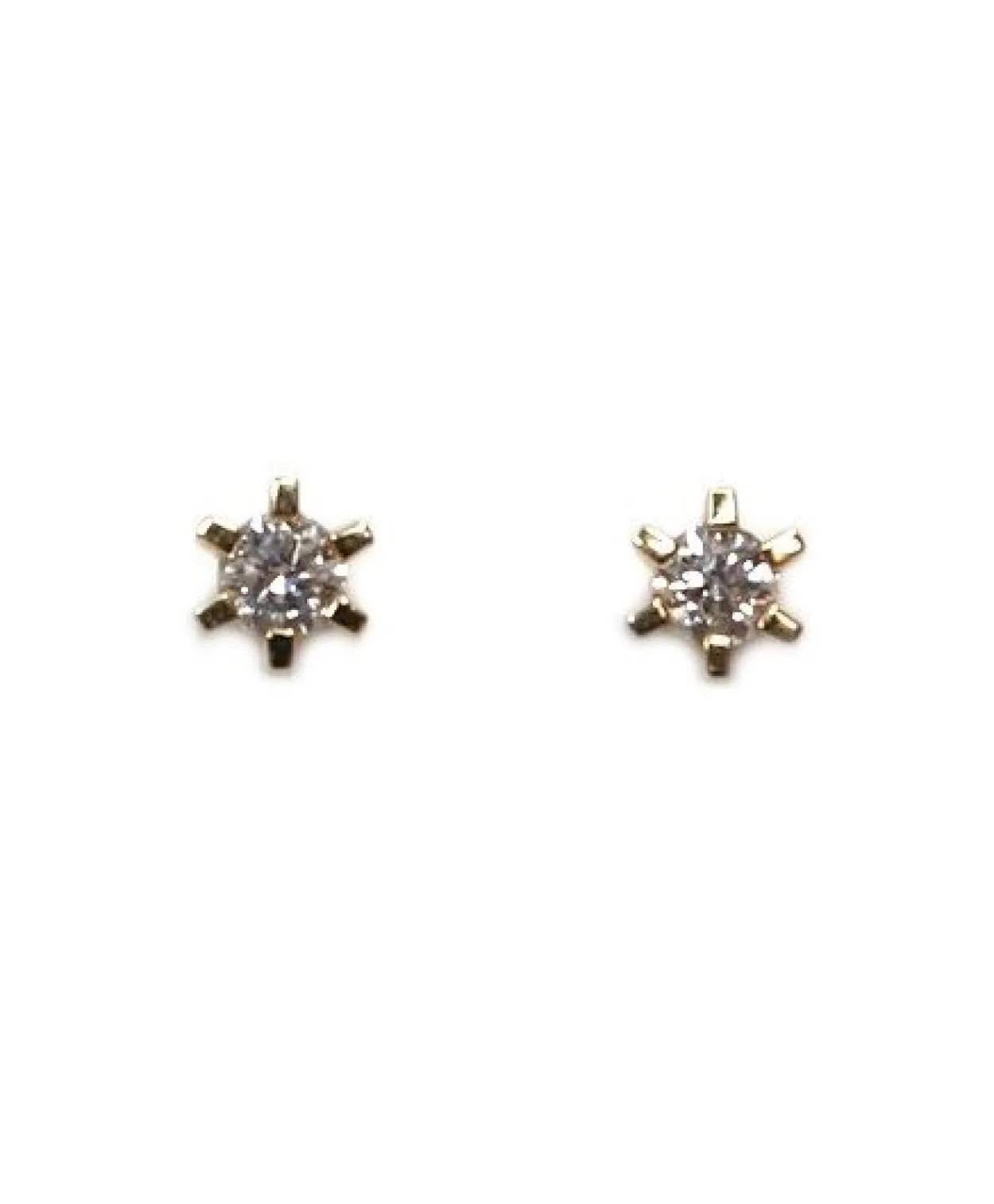 CHRISTOFFERSEN JEWELLERY CARLA ØRESTIKKER 14 KARAT GULD MED 2 X 0,20 CARAT BRILLANT – 3000168