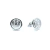CHRISTOFFERSEN JEWELLERY ØRERINGE PÅ STIK I SØLV MED MØNSTER BREDDE 11 MM - 3070866