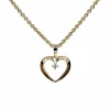 CHRISTOFFERSEN JEWELLERY HJERTE VEDHÆNG 14 KARAT GULD MED 0,02 CARAT BRILLANT – 4500061