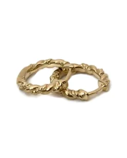 CHRISTOFFERSEN JEWELLERY SNOET KNÆK CREOL 8 KARAT GULD - 3700662-3