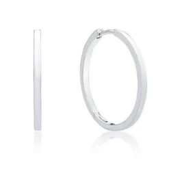 CHRISTOFFERSEN JEWELLERY ØRERINGE CREOL SØLV 26,5 MM - 3710131