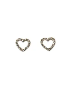 CHRISTOFFERSEN JEWELLERY HJERTE ØRESTIKKER 14 KARAT GULD MED 0,14 CARAT BRILLANTER – 3000541
