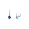 CHRISTOFFERSEN JEWELLERY ØRERINGE MED LILLA STEN - 3010647-7