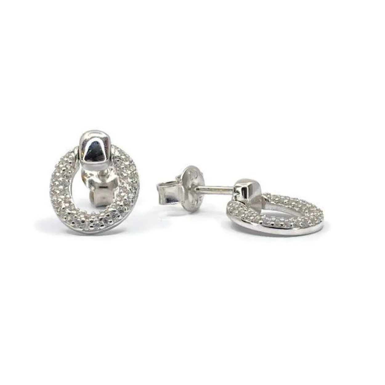 CHRISTOFFERSEN JEWELLERY SØLV ØRERINGE MED ZIRKONIA - 3070962
