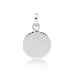 CHRISTOFFERSEN JEWELLERY VEDHÆNG SØLV RUND PLADE 12 MM - 4011629
