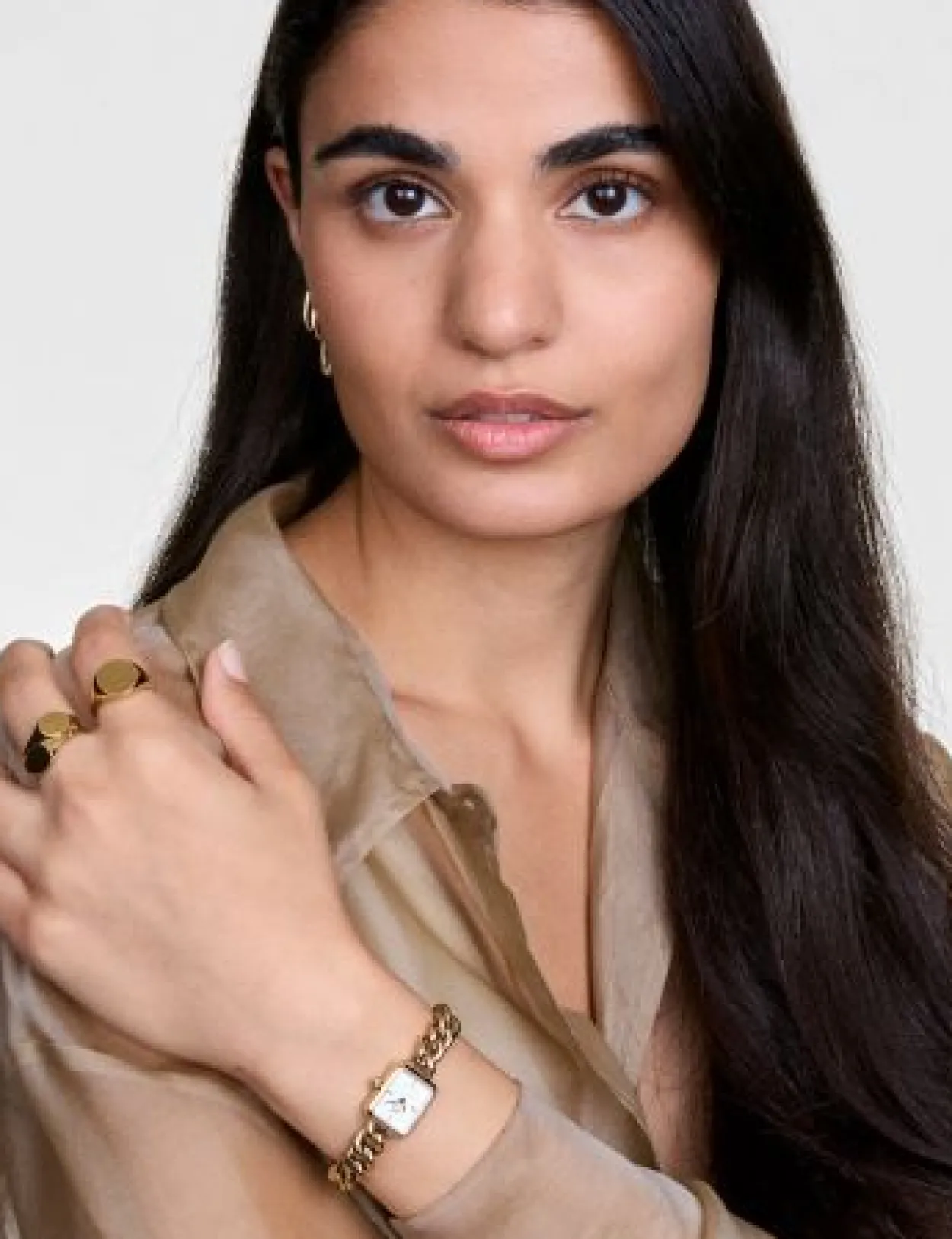 DANIEL WELLINGTON CHAIN MINI UR FIRKANTET - DW00100836