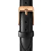 DANIEL WELLINGTON LÆDERREM SORT 12 MM MED ROSA SPÆNDE - DW00200183
