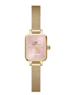 DANIEL WELLINGTON QUADRO DOUBLE MESHREM LYSERØD SKIVE - DW00100655