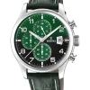 FESTINA UR HERRE STÅL MED GRØN REM - F20375/8